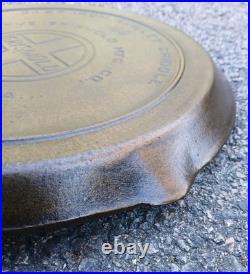 Antique Griswold Cast Iron 108 Slant EPU Shallow Skillet Griddle Heat Ring