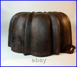 Antique Griswold Cast Iron Bundt Cake Pan Made for Frank W. Hay
