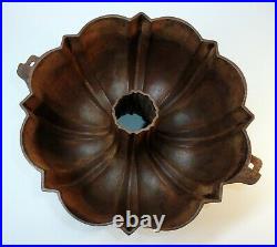 Antique Griswold Cast Iron Bundt Cake Pan Made for Frank W. Hay