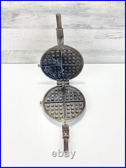 Antique Griswold Cast Iron No. 7 / 7 & 8 Waffle Iron June 29, 1880