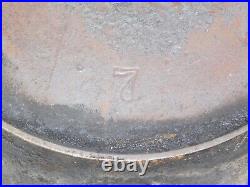 Antique Griswold Erie #7 Cast Iron Skillet USA Vintage Frying Pan with Heat Ring