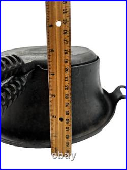 Antique Griswold Mfg. Co. American #8 High Base Cast Iron Waffle Iron