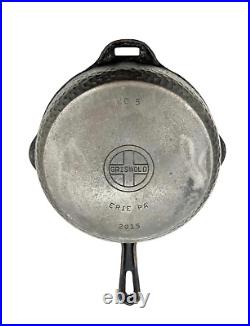 Antique Griswold No. 5 Hammered Hinged Cast Iron Skillet 2015