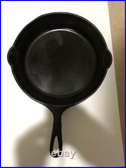 Antique Griswold Slant Logo Erie Logo No 7 Cast Iron Skillet 701 Heat Ring