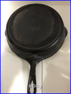 Antique Griswold Slant Logo Erie Logo No 7 Cast Iron Skillet 701 Heat Ring