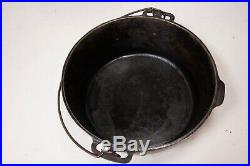 Antique Griswold Tite-Top Cast Iron Dutch Oven Pot #10 With Lid Erie PA