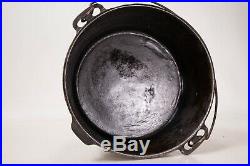Antique Griswold Tite-Top Cast Iron Dutch Oven Pot #10 With Lid Erie PA