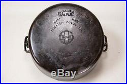 Antique Griswold Tite-Top Cast Iron Dutch Oven Pot #10 With Lid Erie PA