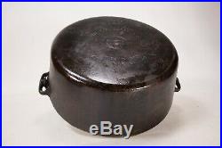 Antique Griswold Tite-Top Cast Iron Dutch Oven Pot #10 With Lid Erie PA