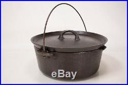 Antique Griswold Tite-Top Cast Iron Dutch Oven Pot #10 With Lid Erie PA