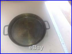 Antique Griswold Wagner Era #20 Cast Iron Double Handle Skillet. Nice