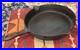 Antique Highland Foundry Co. HF Co. 8 & 9 Fancy Handle Cast Iron Skillet 11