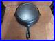 Antique Lodge Cast Iron Skillet No 9 Arc Logo Molder Mark C Single Notch CLEAN