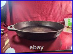 Antique Lodge Cast Iron Skillet No14 -15.5 Early 1900s Unbroken Heat Ring. Flat