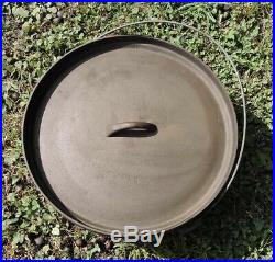 Antique Lodge No. 16, 3 Legged Camp Dutch Oven With LID