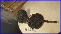 Antique Pat'd 1920 Griswold Heart Star Waffle 919 A920 Erie Pa U. S. A. No. 18