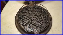 Antique Pat'd 1920 Griswold Heart Star Waffle 919 A920 Erie Pa U. S. A. No. 18