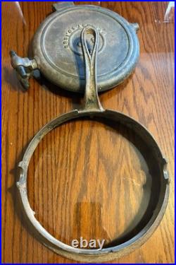Antique Patton Patent Oct. 30, 1883 Cast Iron Waffle Iron