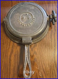 Antique Patton Patent Oct. 30, 1883 Cast Iron Waffle Iron