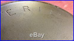 Antique Pre-Griswold ERIE #10 Dutch Oven w Lid Heat ring Bail handle Restored