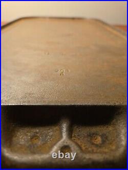 Antique Pre Griswold Erie #8 Cast Iron Griddle