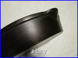 Antique Pre Griswold Erie #9 FLAT Cast Iron Skillet with Maker's Mark