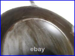Antique Pre Griswold Erie #9 FLAT Cast Iron Skillet with Maker's Mark