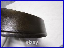 Antique Pre Griswold Erie #9 FLAT Cast Iron Skillet with Maker's Mark