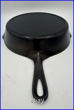 Antique Pre-Griswold Erie No. 7 Cast Iron Skillet Fully Restored Sits Flat