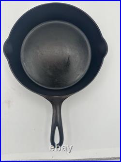 Antique Pre-Griswold Erie No. 7 Cast Iron Skillet Fully Restored Sits Flat