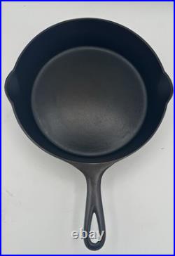 Antique Pre-Griswold Erie No. 7 Cast Iron Skillet Fully Restored Sits Flat