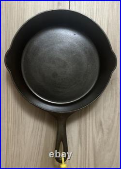 Antique Pre-Griswold Erie No. 7 Cast Iron Skillet with Heat Ring Fully Restored