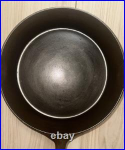 Antique Pre-Griswold Erie No. 7 Cast Iron Skillet with Heat Ring Fully Restored