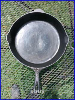 Antique Raised No. 12 Cast Iron Skillet