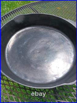 Antique Raised No. 12 Cast Iron Skillet