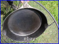 Antique Raised No. 12 Cast Iron Skillet