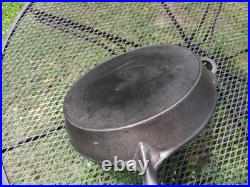 Antique Raised No. 12 Cast Iron Skillet
