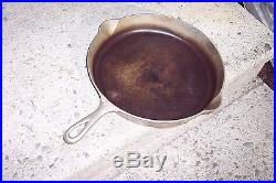 Antique Rare Op & Co Cast Iron SKILLET Frying Pan # 12 Heat Ring