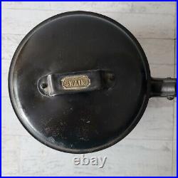 Antique Swain Cast Iron Pot Sauce Pan with Lid 3qt No 6 Long Handle Romany Gypsy