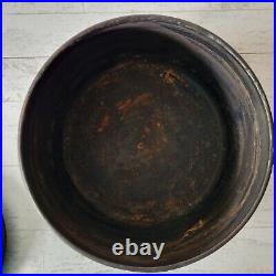 Antique Swain Cast Iron Pot Sauce Pan with Lid 3qt No 6 Long Handle Romany Gypsy