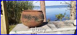 Antique Vintage #15 G Cast Iron Cauldron Pot Cowboy Campfire Kettle Witch