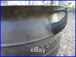 Antique Vintage Baltimore 12 Gal. Cast Iron Pot Cauldron Witch's Brew Wiccan