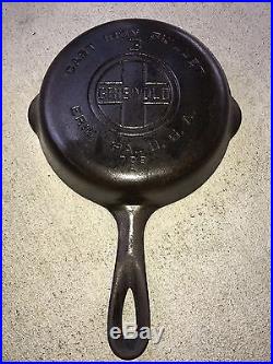 Antique Vintage Griswold Cast Iron Set Of 7 Skillets With Rack Rare Collection