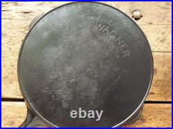 Antique WAGNER WARE Cast Iron SKILLET Frying Pan # 9 SIDNEY O Ironspoon