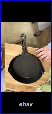 Antique WAPAK INDIAN LOGO Hollow Ware Heat Ring Cast Iron Skillet No 8