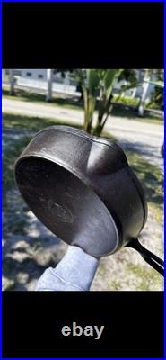 Antique WAPAK INDIAN LOGO Hollow Ware Heat Ring Cast Iron Skillet No 8