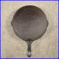 Antique Wagner Arc Logo Sidney O No 10 12 Cast Iron Skillet Heat Ring Flat