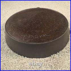 Antique Wagner Arc Logo Sidney O No 10 12 Cast Iron Skillet Heat Ring Flat