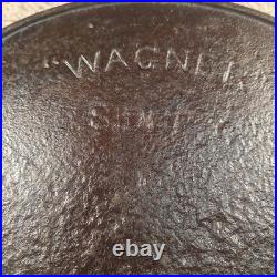 Antique Wagner Arc Logo Sidney O No 10 12 Cast Iron Skillet Heat Ring Flat