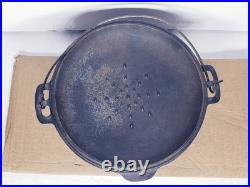 Antique Wagner Ware Sidney O 1268B Cast Iron Dutch Oven Lid Bail Handle Camping